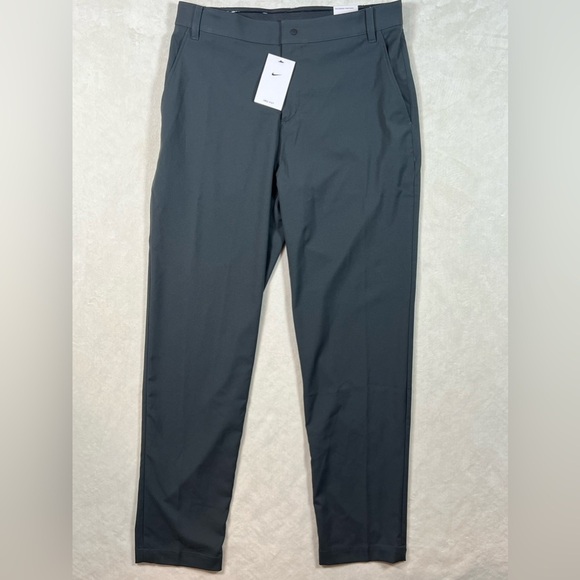 NWT Nike Dri-Fit Gray 34W 34L Performance Golf Standard Fit Pants Lightweight - Picture 2 of 12